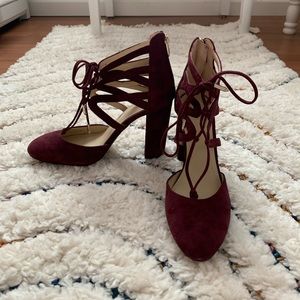 Marc Fisher Burgandy Heels